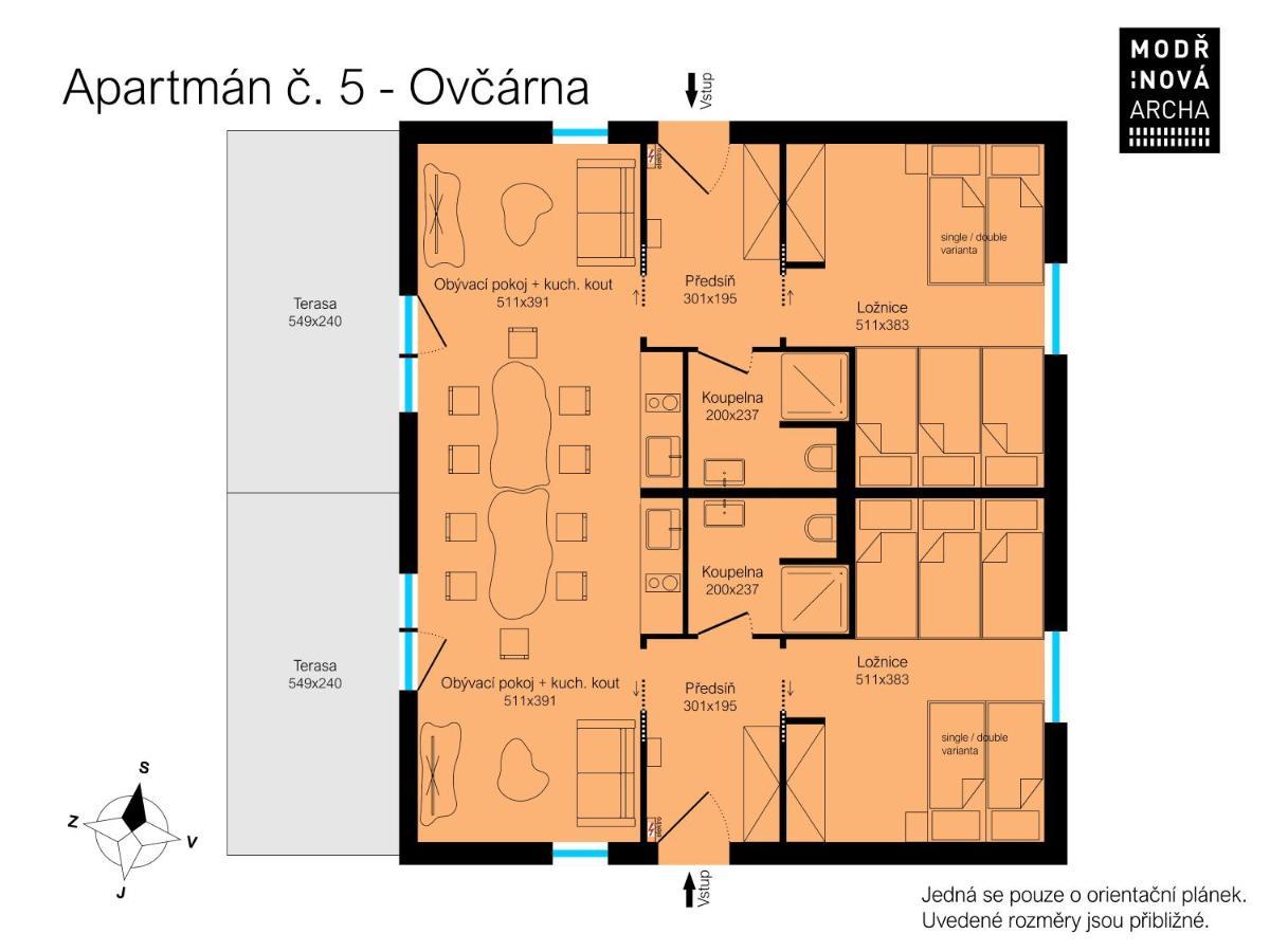 Apartmany Modrinova Archa S Privatni Saunou Vaclavov u Bruntalu 외부 사진